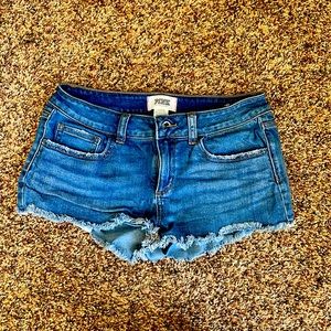 PINK brand, denim shorts, size 6